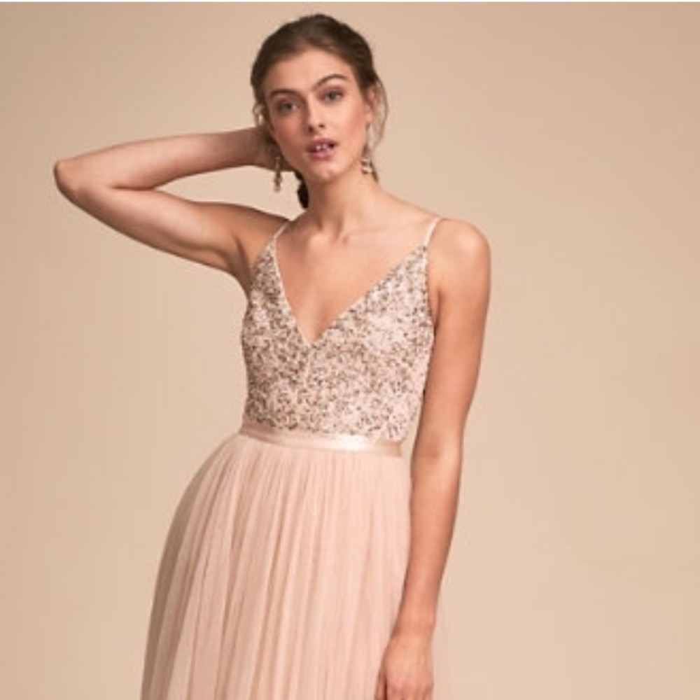 BHLDN Avery Dress in Oyster, Size 2
